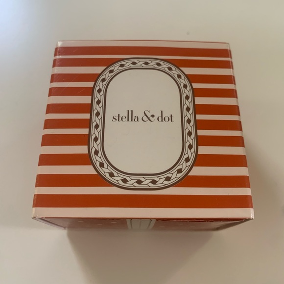 Stella & Dot Leather Floral Earrings - Picture 2 of 3